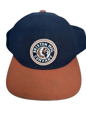 Brixton MFG Company Two-Tone Baseball Hat Black & Orange Skate